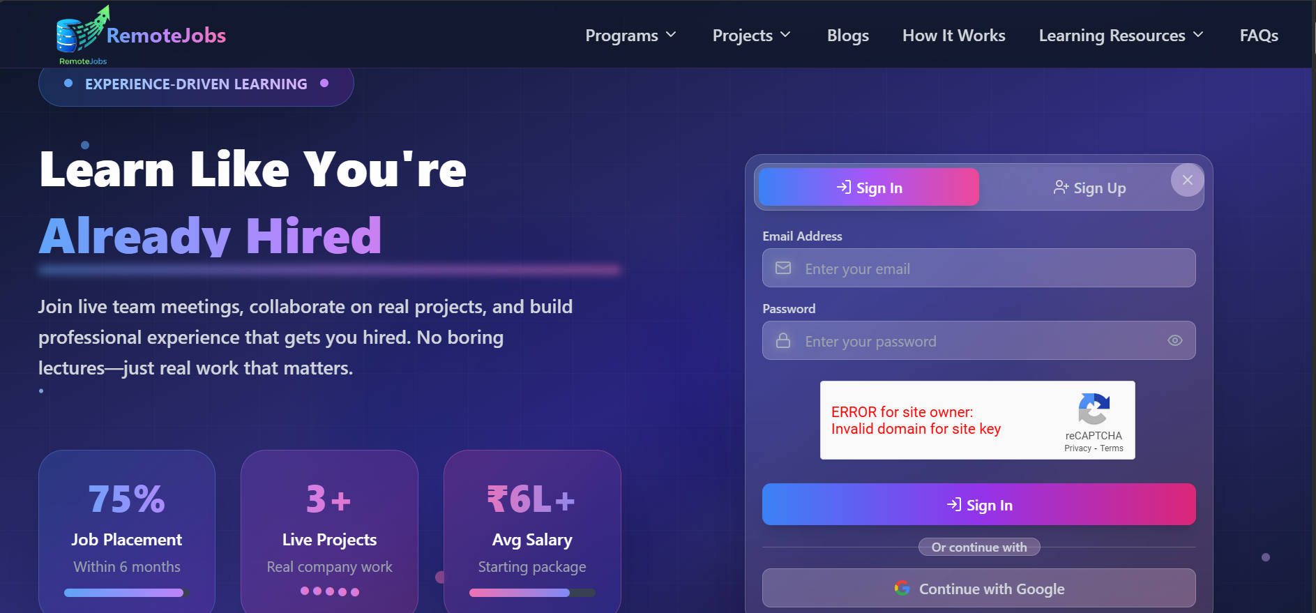 Learning Management Site